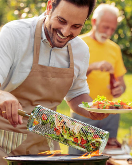 Torocky Rolling Grilling Basket with Handle