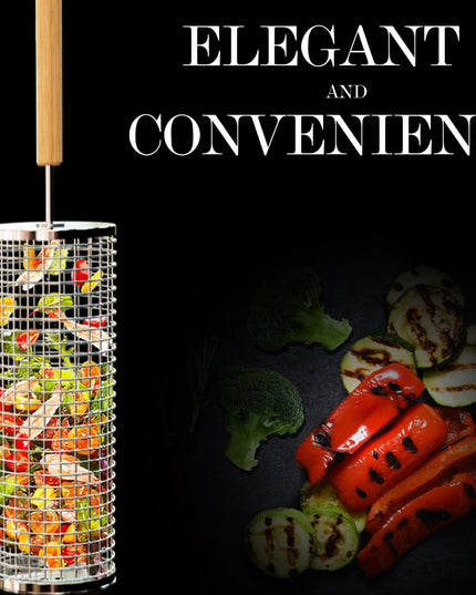 Torocky Rolling Grilling Basket with Handle