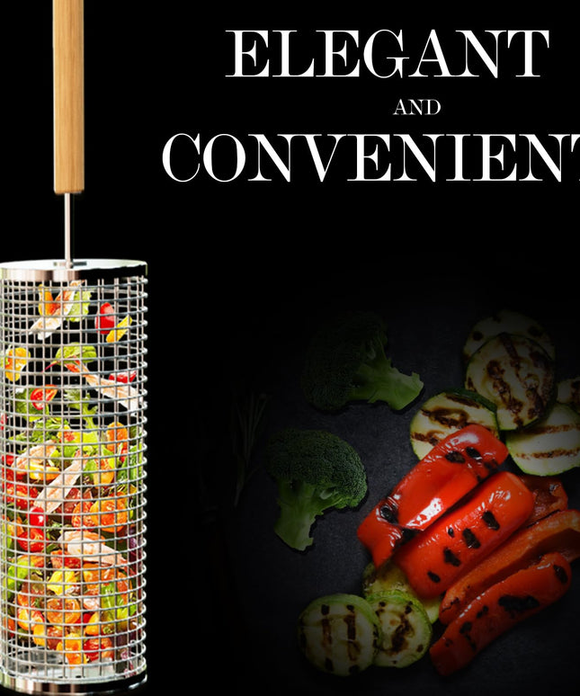 Torocky Rolling Grilling Basket with Handle