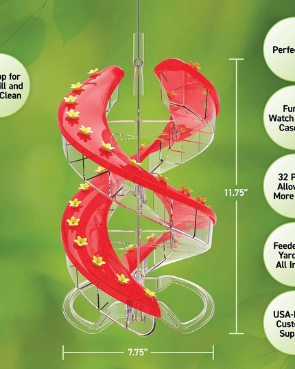 DNA Helix 32-Port Hummingbird Feeder - Libiyi
