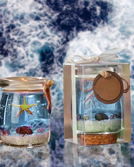 Torocky Ocean Theme Blue Purple Pink Gel Candle