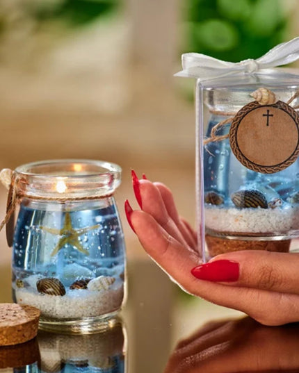 Torocky Ocean Theme Blue Purple Pink Gel Candle